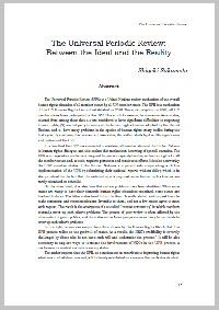 The Universal Periodic Review : Between the Ideal and the Reality  